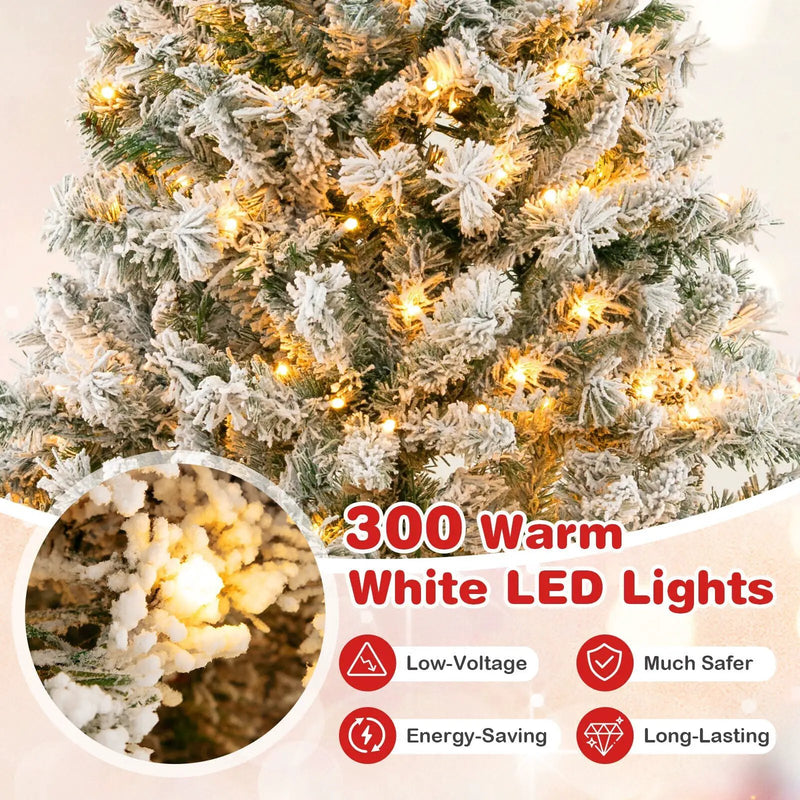 6/7/8 Feet Artificial Xmas Tree 3-Minute Quick Shape by DirectDeals