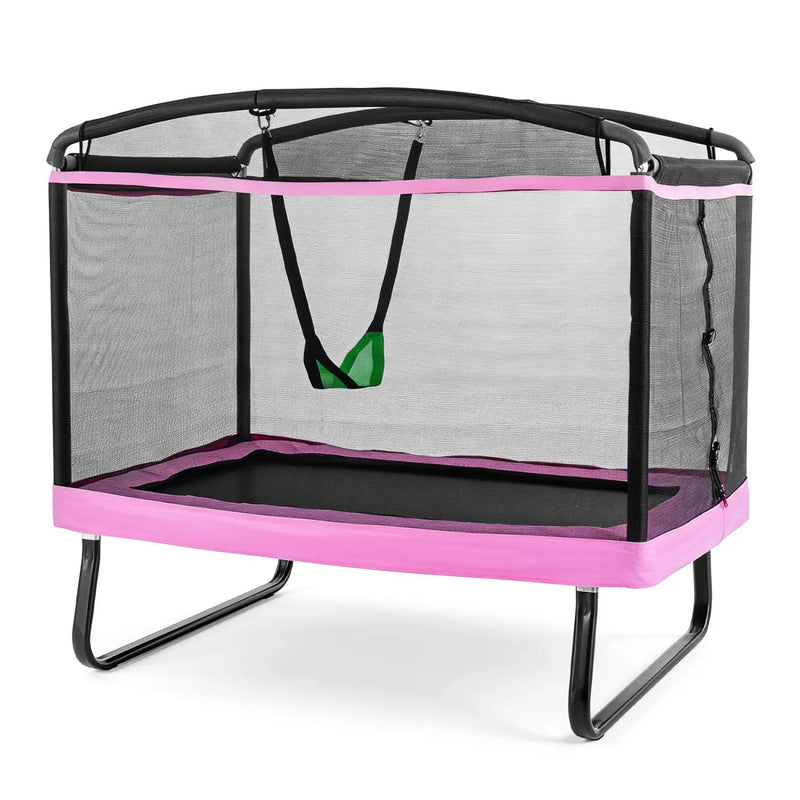 6 FT Kids Trampoline with Swing and Safety Enclosure Net by DirectDeals