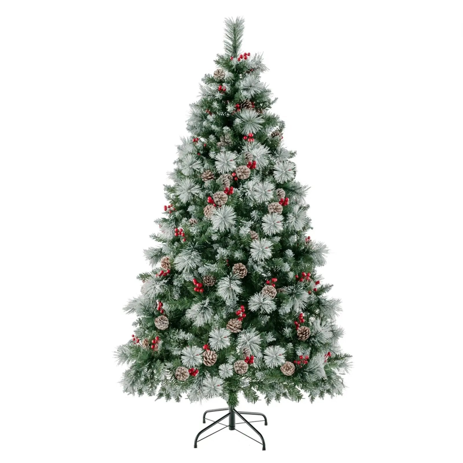 6 Feet Pre-Lit Artificial Christmas Tree with 350 LED Lights by DirectDeals