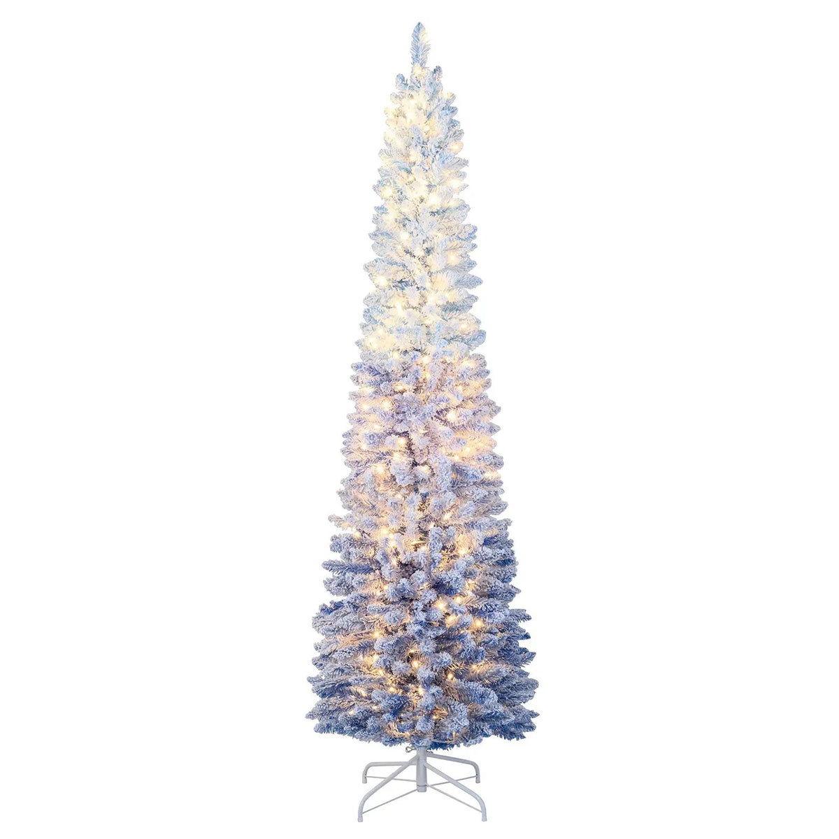 6/7 Feet Snow-flocked Artificial Christmas Tree with 220/290 Warm White LED Lights, photo 9 of 16