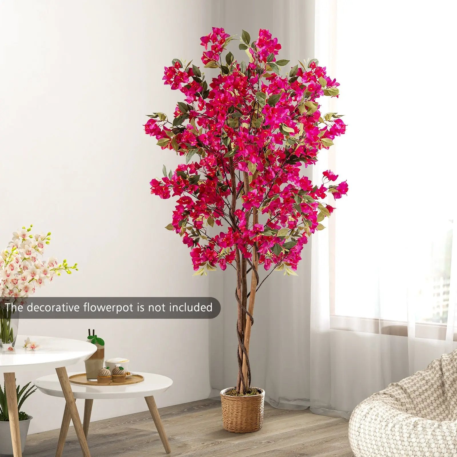 6 Feet Artificial Bougainvillea Tree with 910 Flowers by DirectDeals