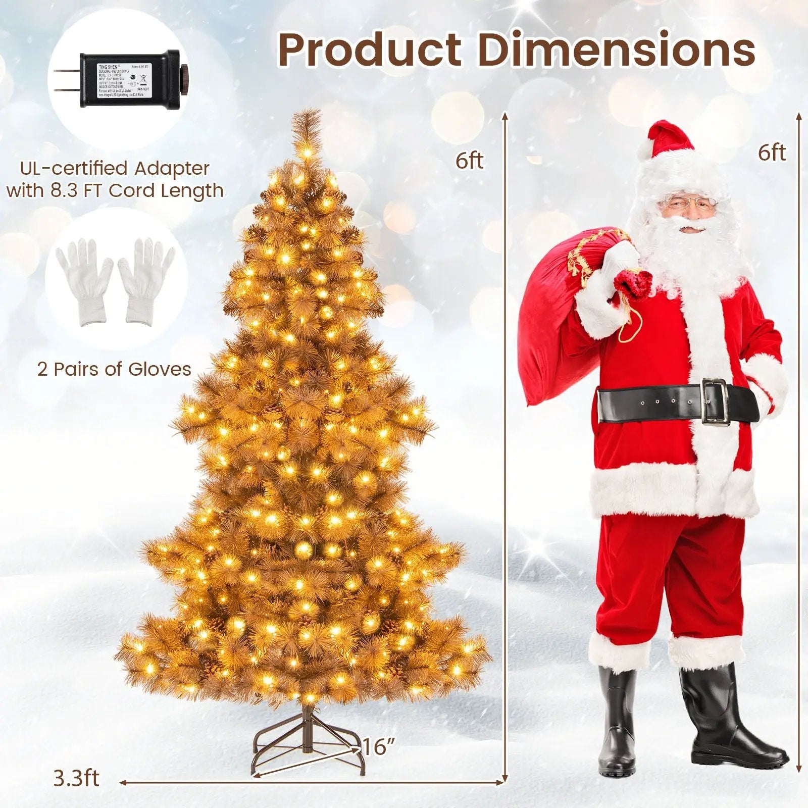 6 Feet Artificial Christmas Tree with 493 Branch Tips for Home Office Carnival by DirectDeals