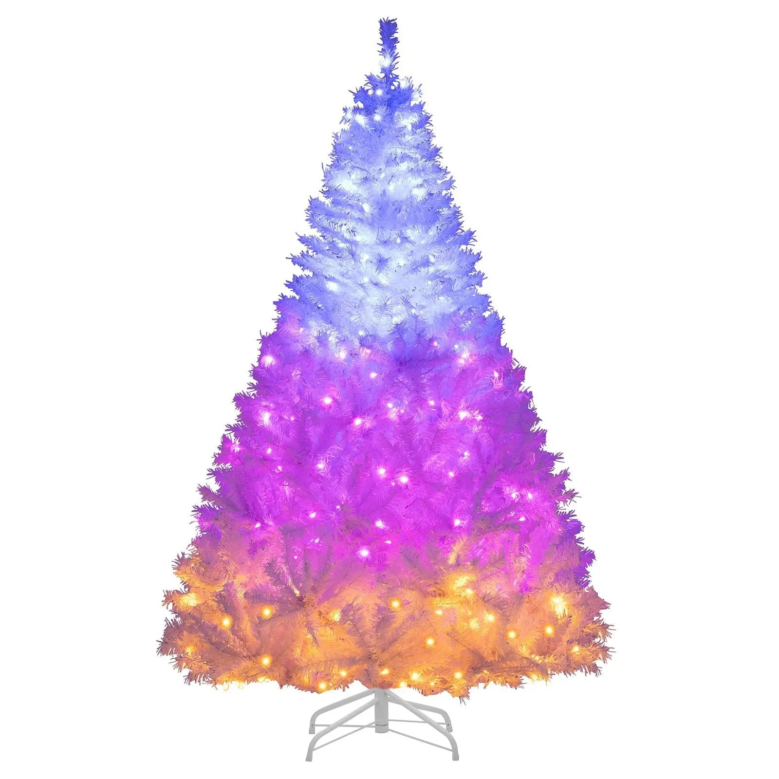 6 Ft Pre-Lit Artificial Christmas Tree with 11 Light Modes by DirectDeals
