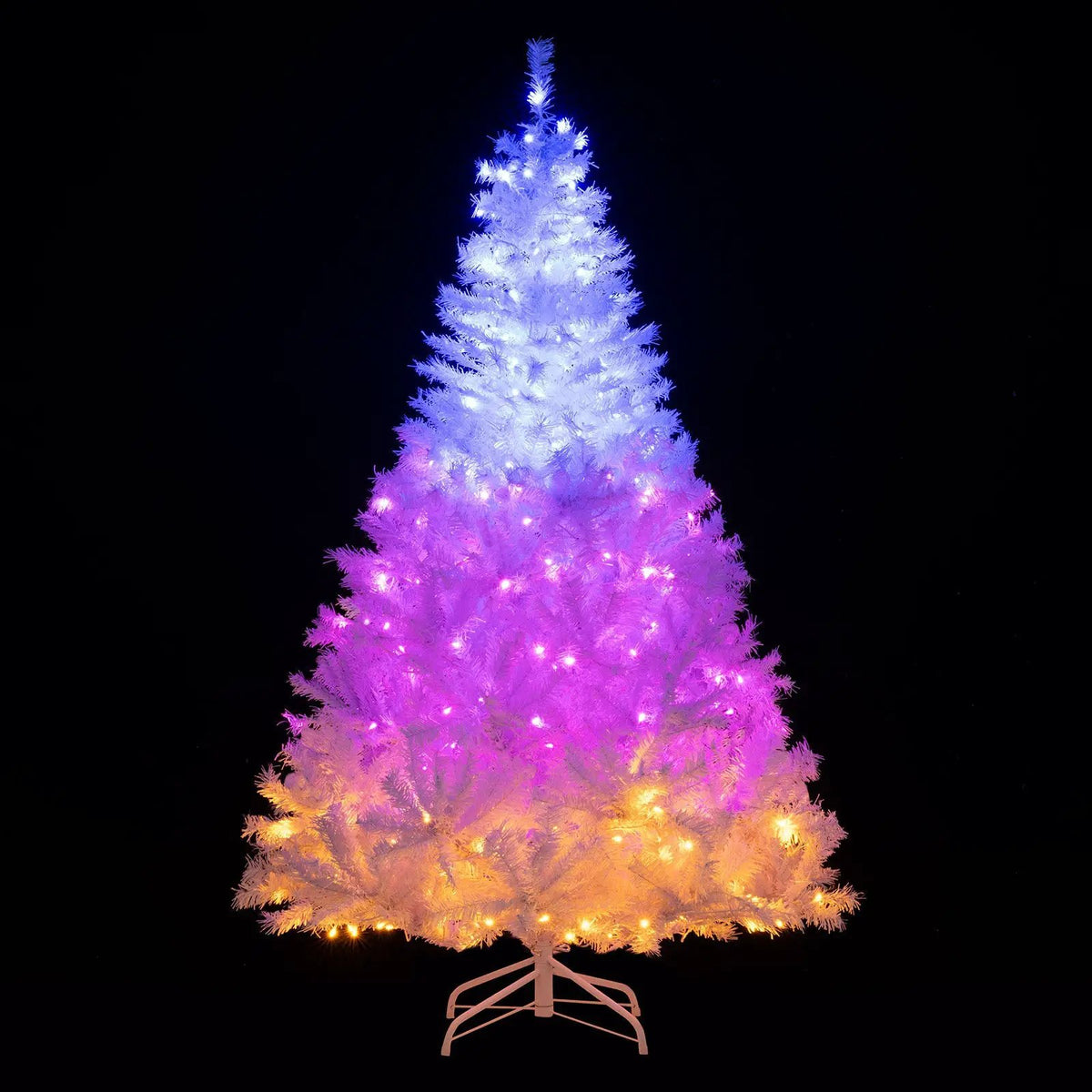 6 Ft Pre-Lit Artificial Christmas Tree with 11 Light Modes, photo 6 of 16