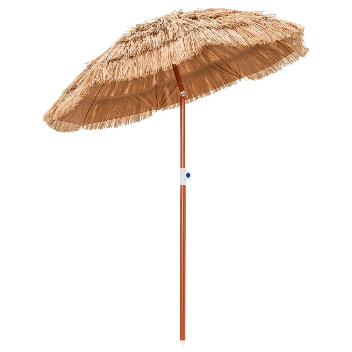 6 Feet Thatched Patio Umbrella with Tilt Design and Carrying Bag, photo 3 of 7