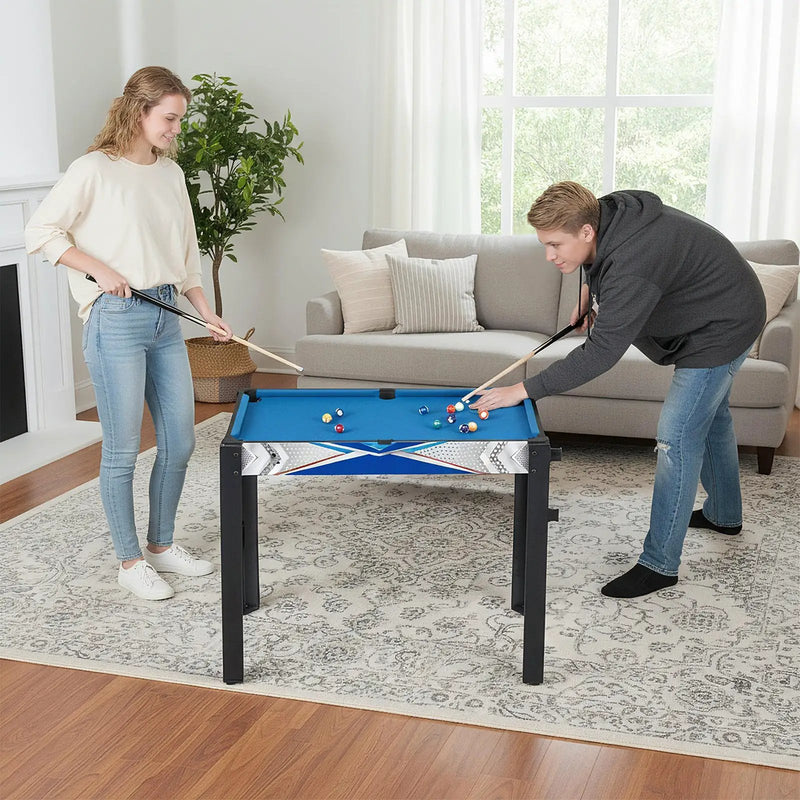 6-In-1 Combo Game Table with Basketball Billiards Ping Pong Hockey Shuffleboard by DirectDeals