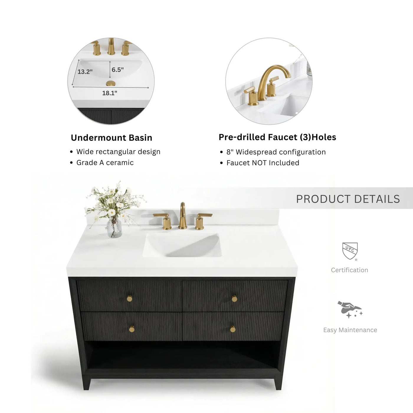 Momo 48" Bath Vanity Set by Ancerre Designs