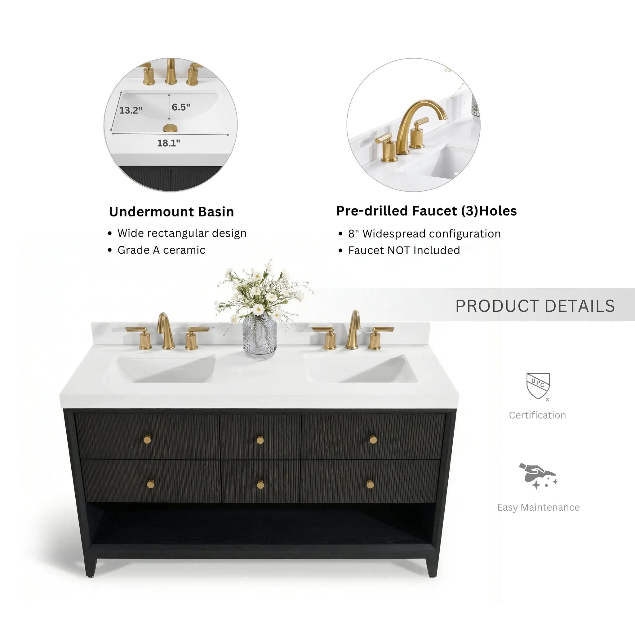 Momo 60" Bath Vanity Set by Ancerre Designs
