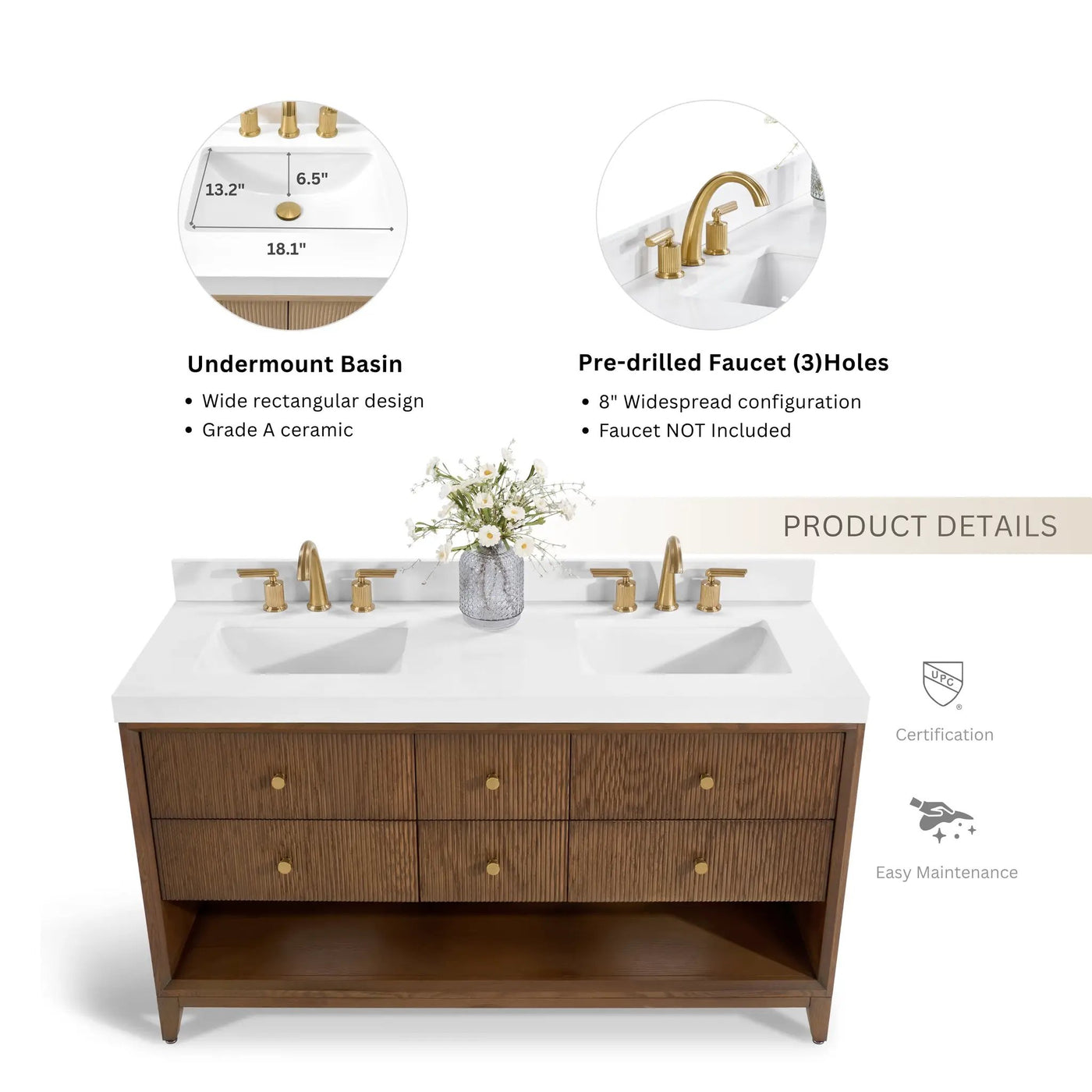 Momo 60" Bath Vanity Set by Ancerre Designs