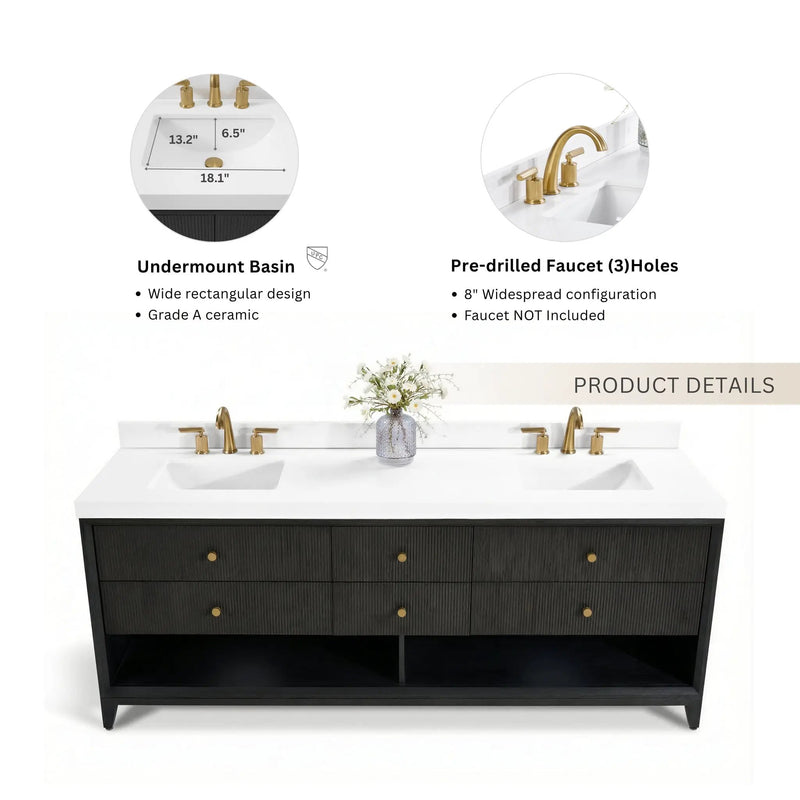 Momo 84" Bath Vanity Set by Ancerre Designs