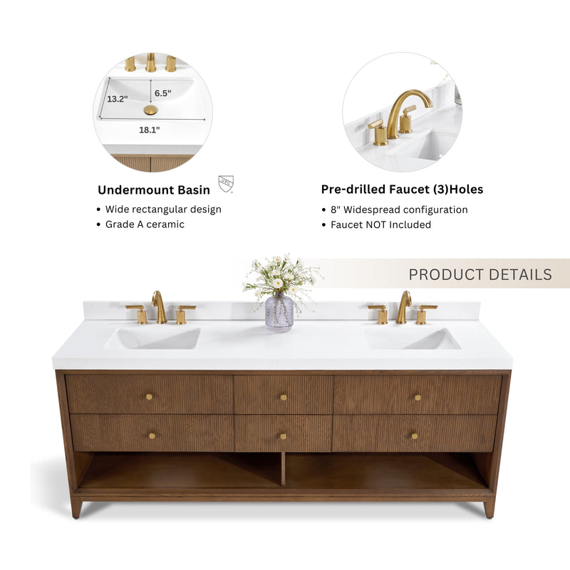 Momo 84" Bath Vanity Set by Ancerre Designs