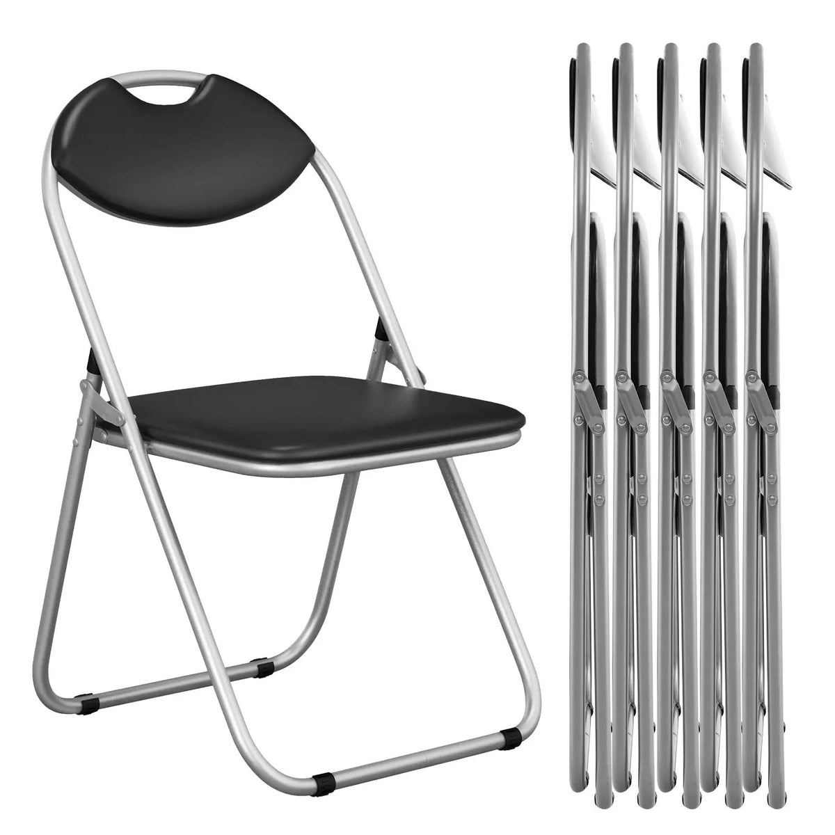 2/4/6 Pieces Portable Folding Dining Chairs Set with Carrying Handles, photo 4 of 10