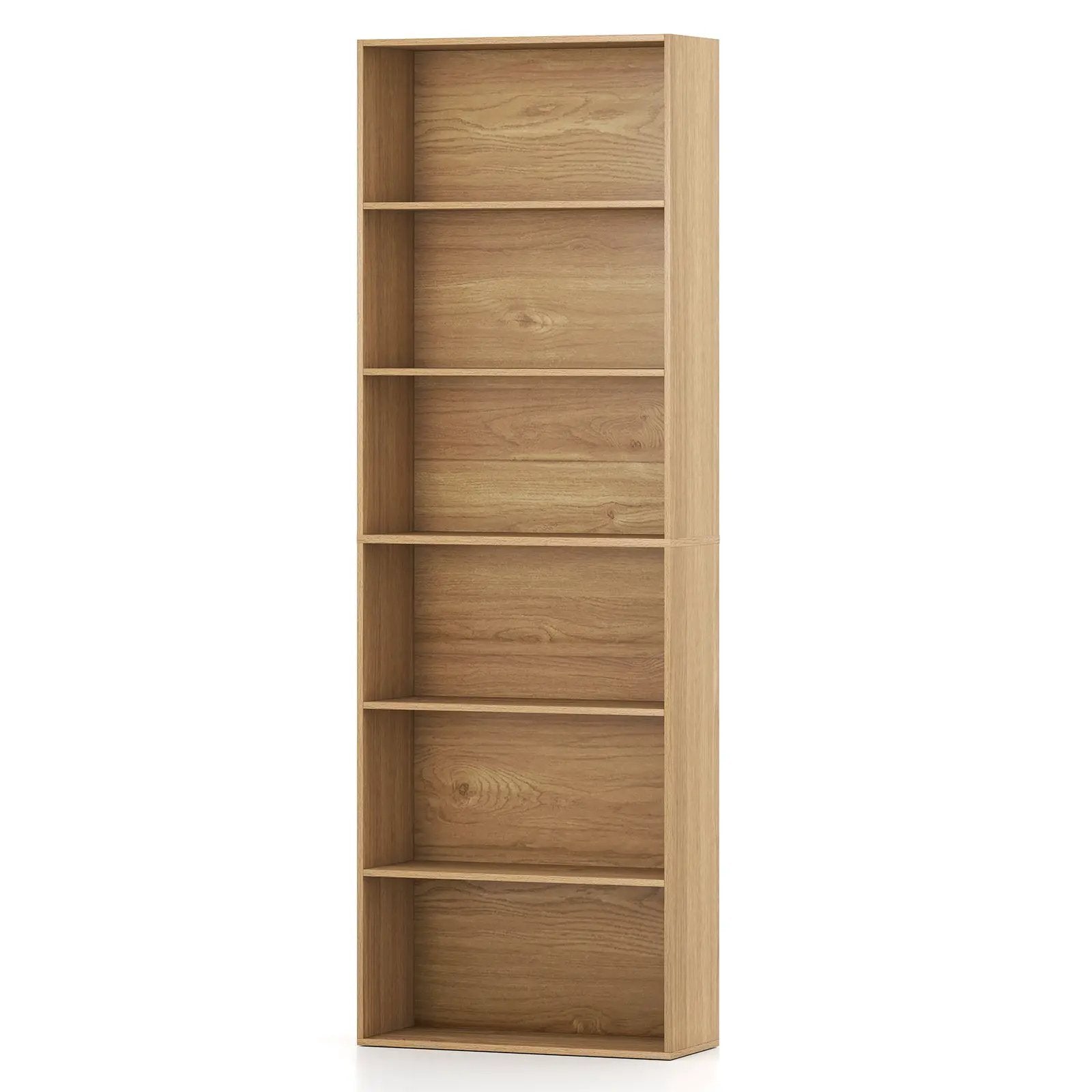 6-Tier Bookcase with 6 Open Shelves and Anti-Toppling Kits by DirectDeals