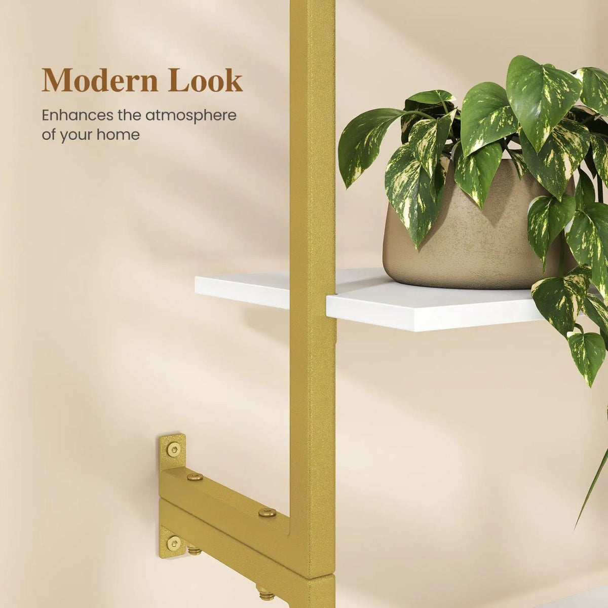 6-Tier Ladder Bookshelf with Metal Frame by DirectDeals