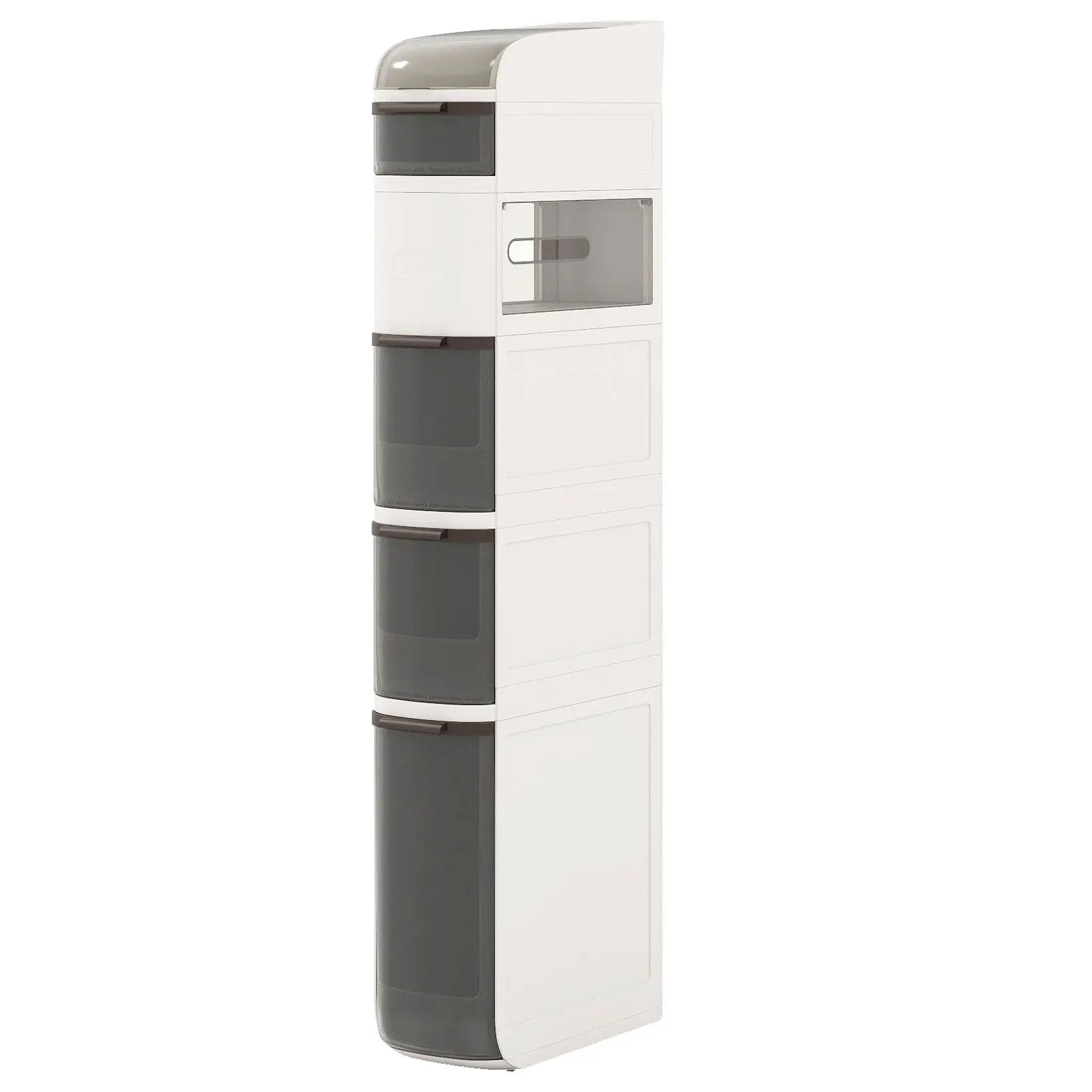 5-Tier Narrow Bathroom Storage Cabinet with Drawers and Tissue Box by DirectDeals