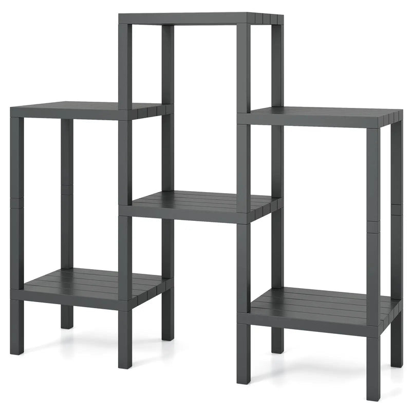 6-Tier Plastic Modular Storage Shelves for Living Room and Kitchen by DirectDeals
