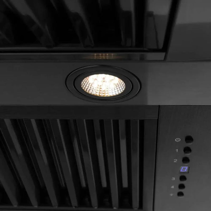 ZLINE 48" Autograph Black Stainless Wall Range Hood, BS655Z-48-CB by Farmhouse Kitchen and Bath