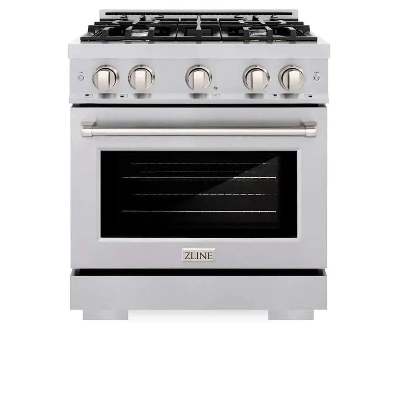 ZLINE 30" Select Dual Fuel Range Gas Cooktop Electric Convection Oven Stainless Steel HDR30 by Farmhouse Kitchen and Bath
