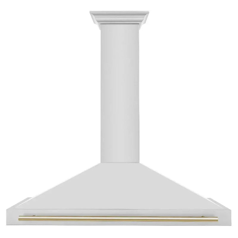 ZLINE 48" Autograph Edition Stainless Steel Range Hood, Gold KB4STZ-48-G by Farmhouse Kitchen and Bath