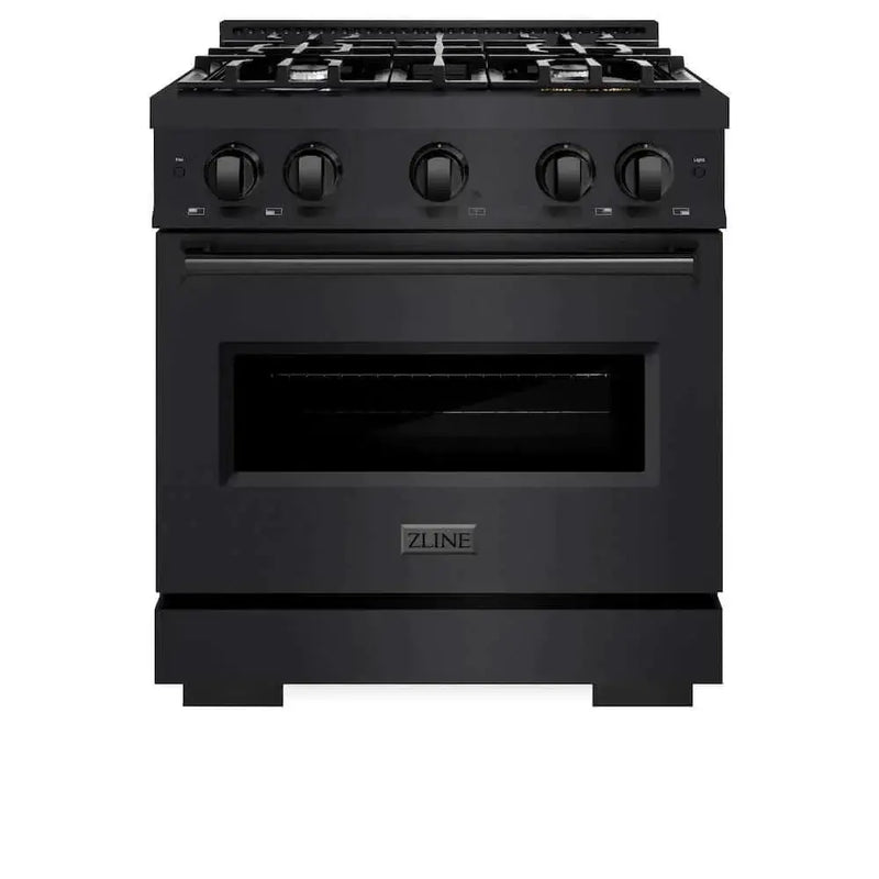 ZLINE 30"Classic Gas Range, Convection Gas Oven, Black Stainless Steel, CGRB-30 by Farmhouse Kitchen and Bath
