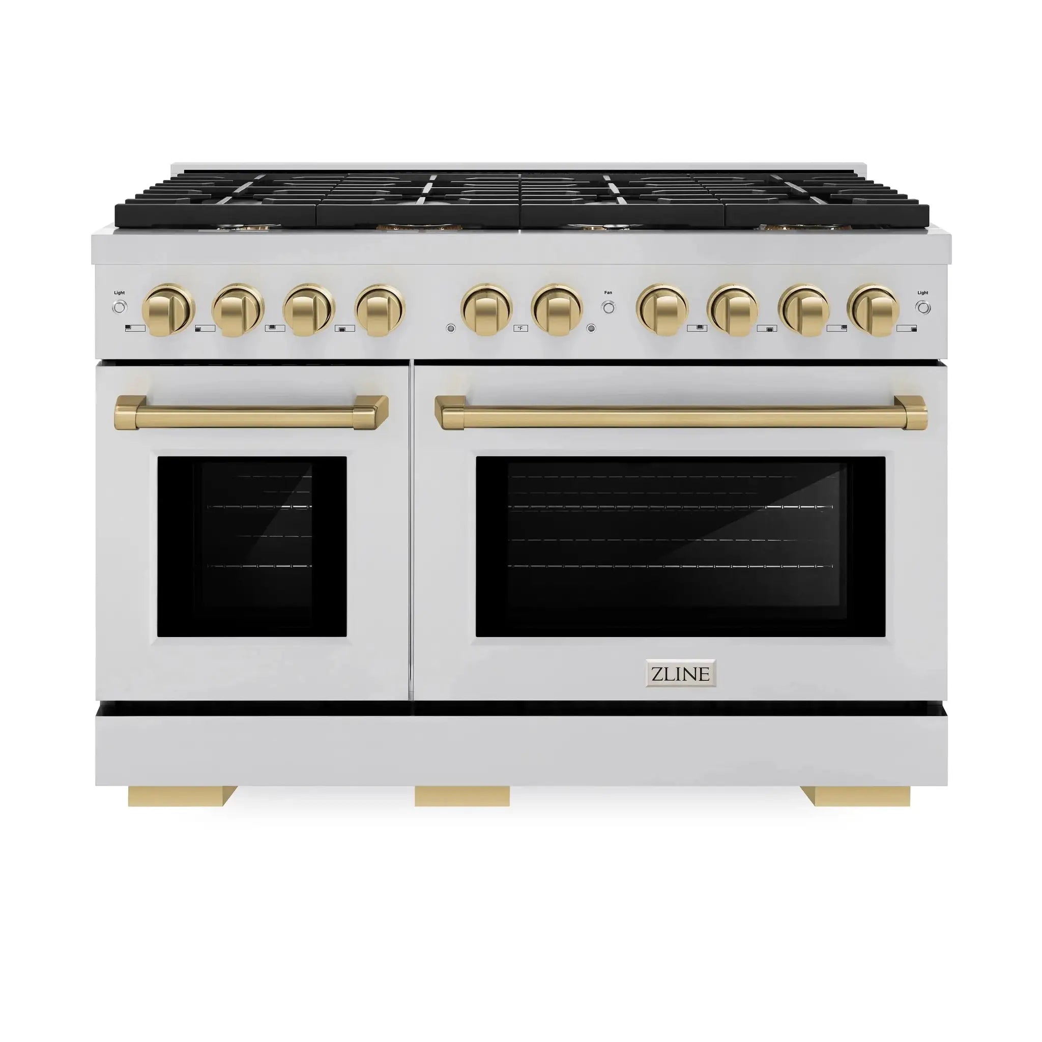 ZLINE 48"Paramount Dual Fuel Range Stainless Steel Champagne Bronze SDRZ-48-CB by Farmhouse Kitchen and Bath