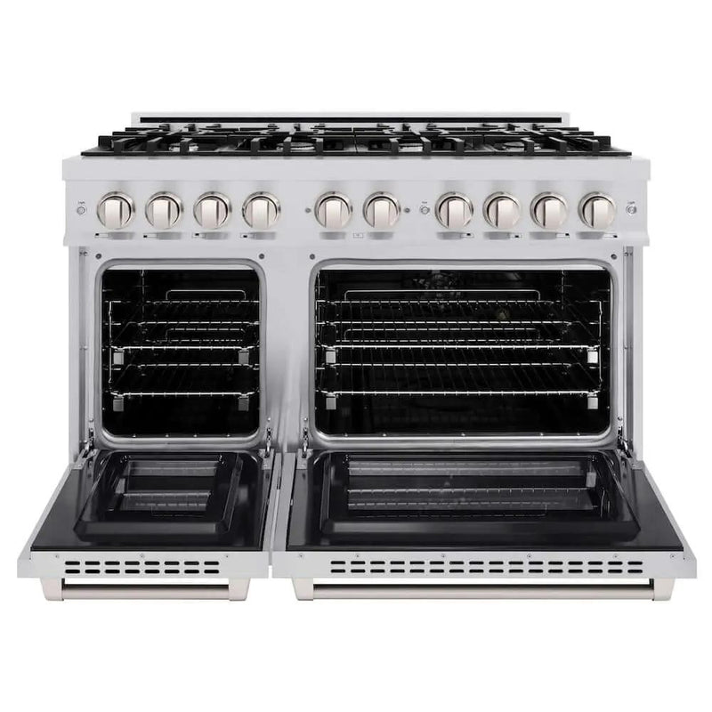 ZLINE 48" Select Dual Fuel Range Gas Cooktop Electric Convection Oven Stainless Steel HDR48 by Farmhouse Kitchen and Bath