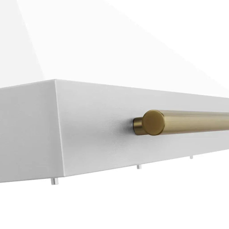 ZLINE 48" Autograph Stainless Wall Range Hood KB4STZ-WM48-CB by Farmhouse Kitchen and Bath