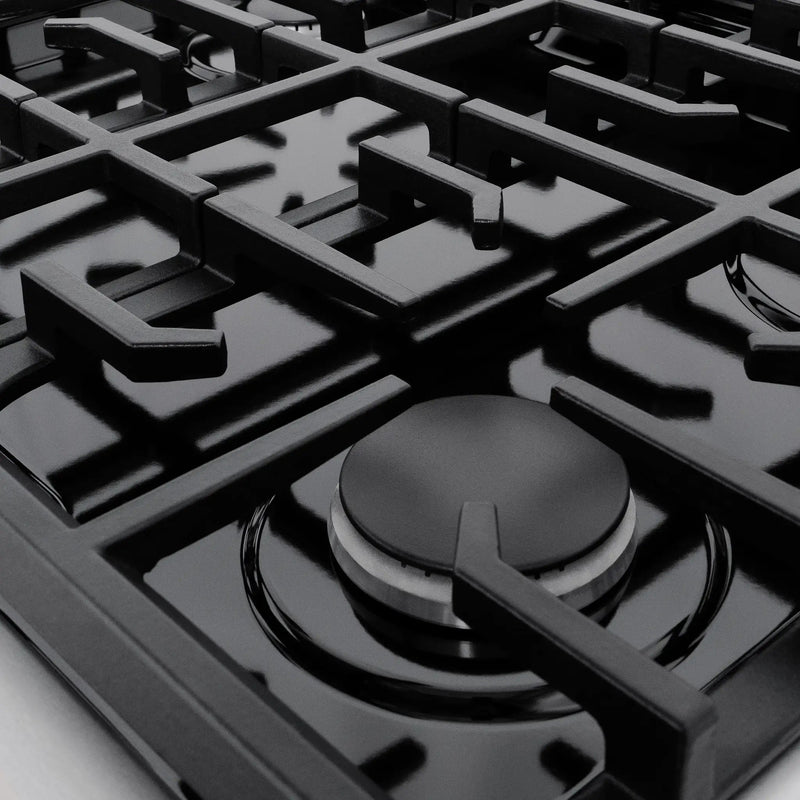 ZLINE 30"Gas Range, Convection Gas Oven, DuraSnow® Black Matte, SGRS-BLM-30 by Farmhouse Kitchen and Bath