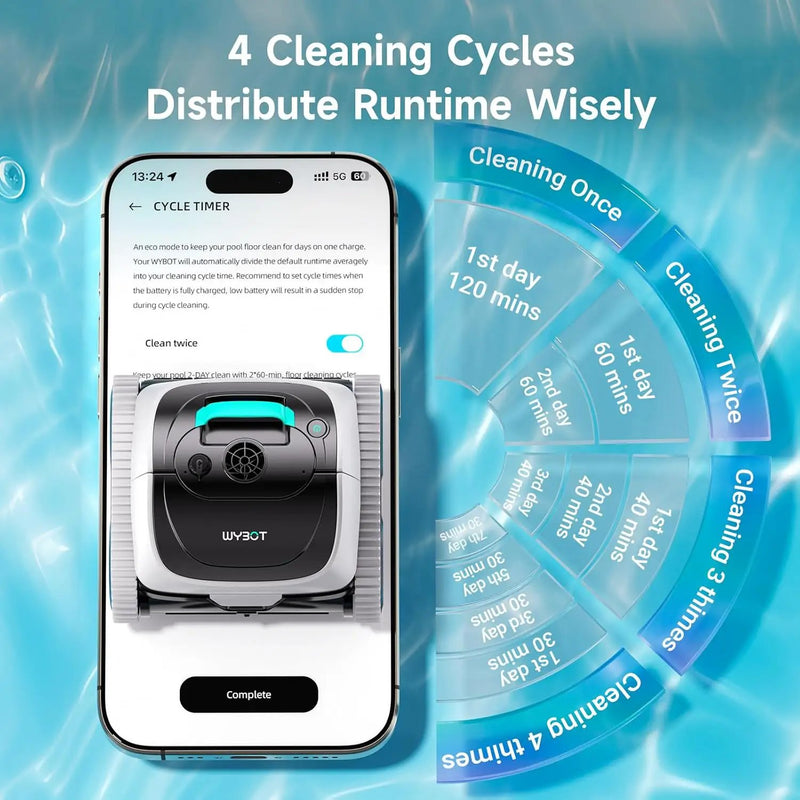 (2026 Upgrade) WYBOT C1 Cordless Robotic Pool Cleaner by WYBOT