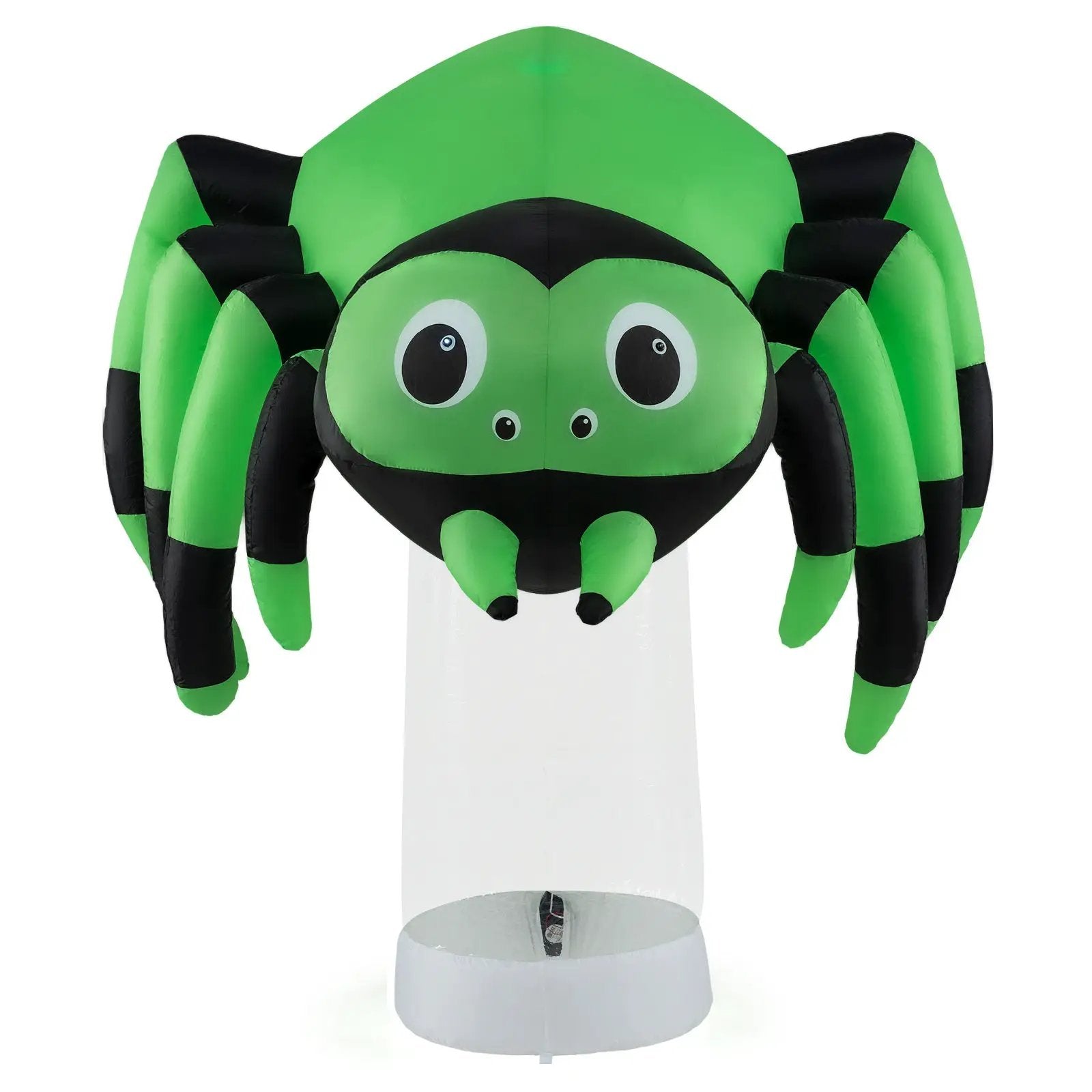 6 Feet Halloween Inflatable Spider with 3 Color Rotating Light by DirectDeals