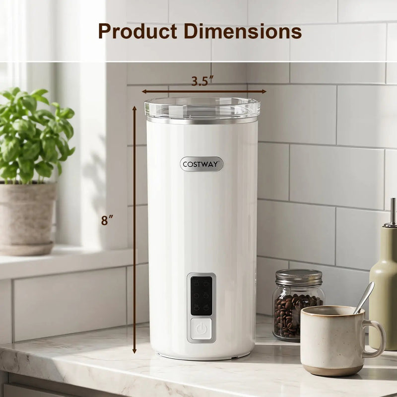 Electric Milk Frother and Steamer 6-in-1 Stainless Steel by DirectDeals