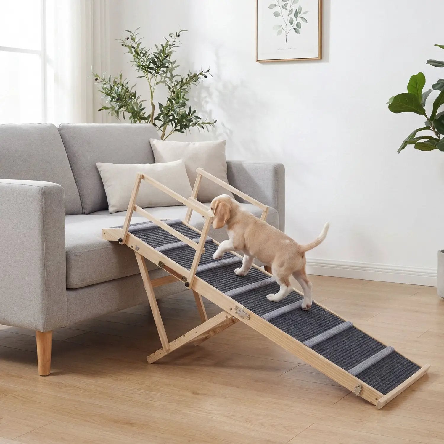 Adjustable Folding Dog Ramp for High Beds and Vehicles by DirectDeals