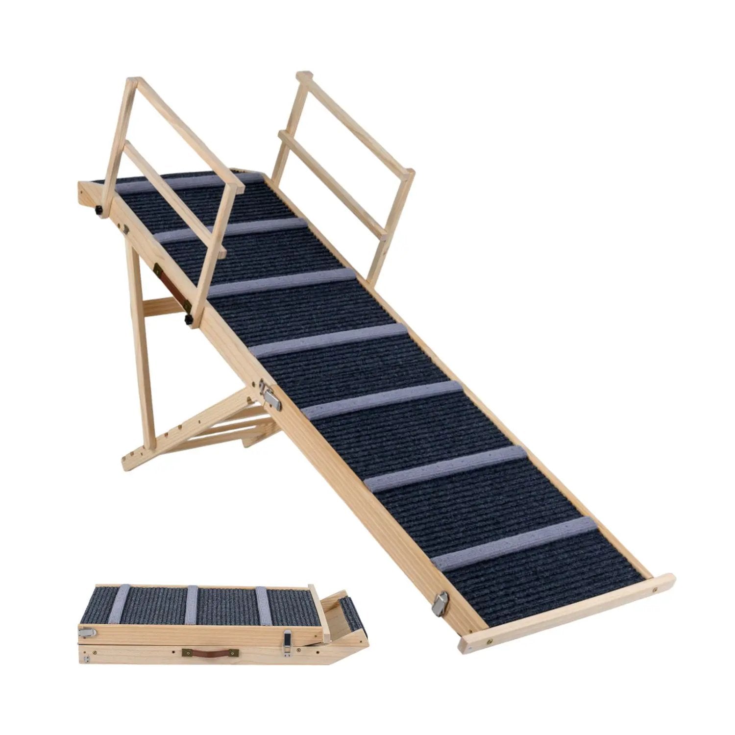 Adjustable Folding Dog Ramp for High Beds and Vehicles by DirectDeals