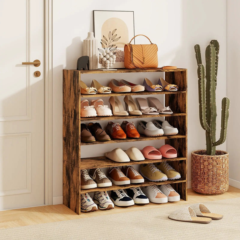 6-tier Shoe Rack with Anti-tipping Device for Entryway by DirectDeals
