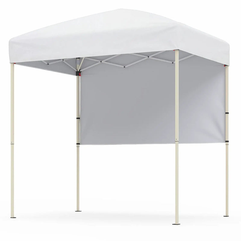6 x 4 FT Pop-Up Canopy Tent with 1 Half Sidewall Easy Setup Folding Outdoor Sun Shelter by DirectDeals