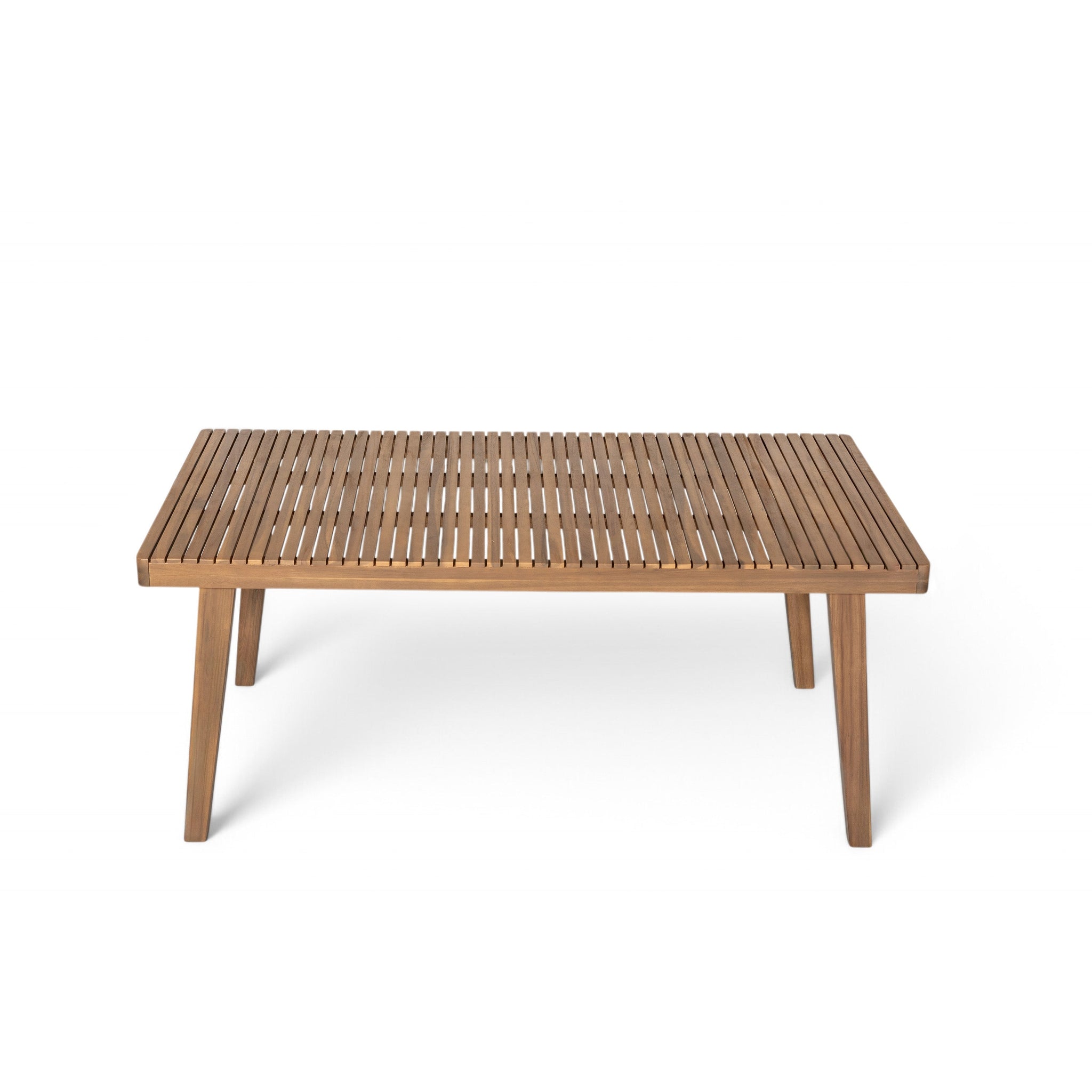 7-Piece Outdoor Acacia Wood Dining Set, 69" Rectangular Patio Table & 6 Mix by HouseOfZazla