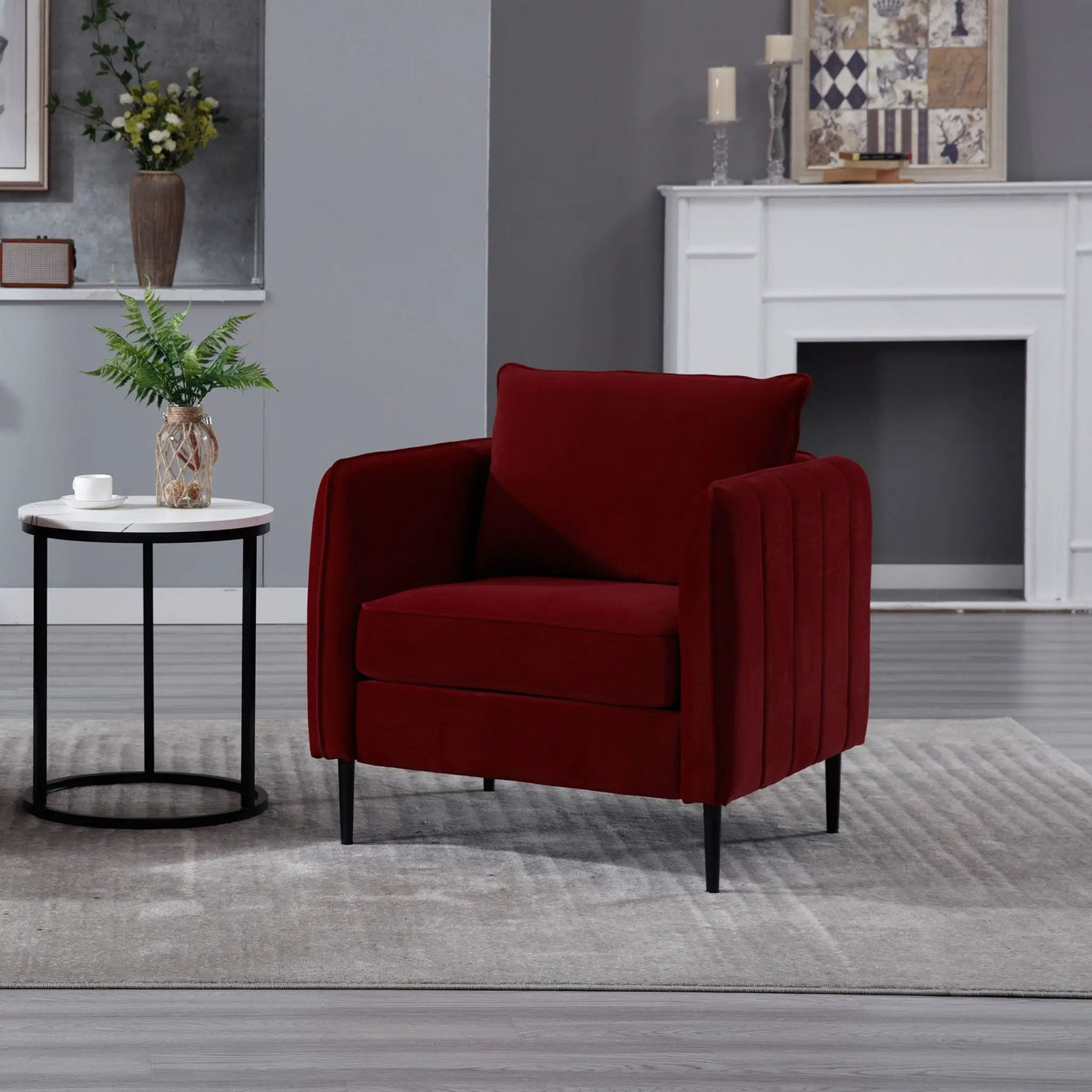 Accent Chair With Pillow For Living Room by HouseOfZazla