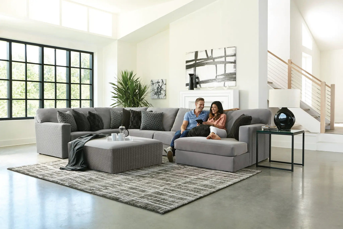 Carlsbad Modular Sectional - Cocktail Ottoman (40") by Unique Piece Furniture