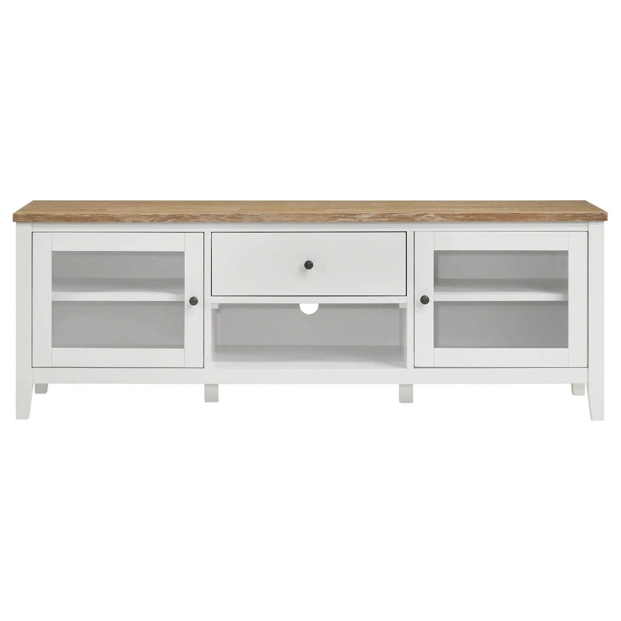 Hollis 3-piece 67-inch TV Stand Entertainment Center White by Unique Piece Furniture