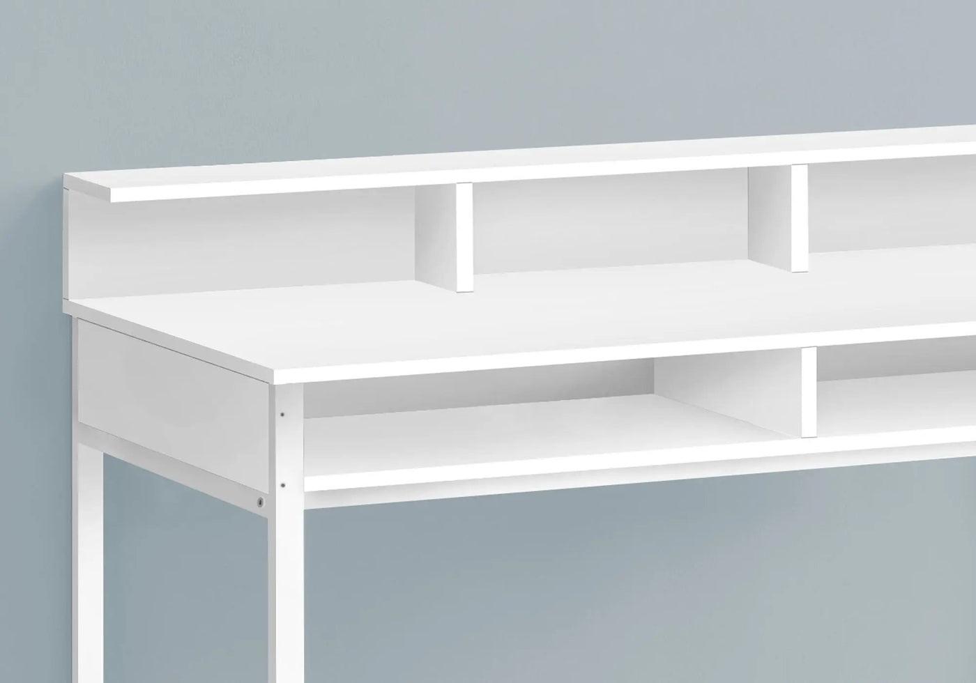Computer Desk for Home Office with Standing Storage Shelves by HouseOfZazla