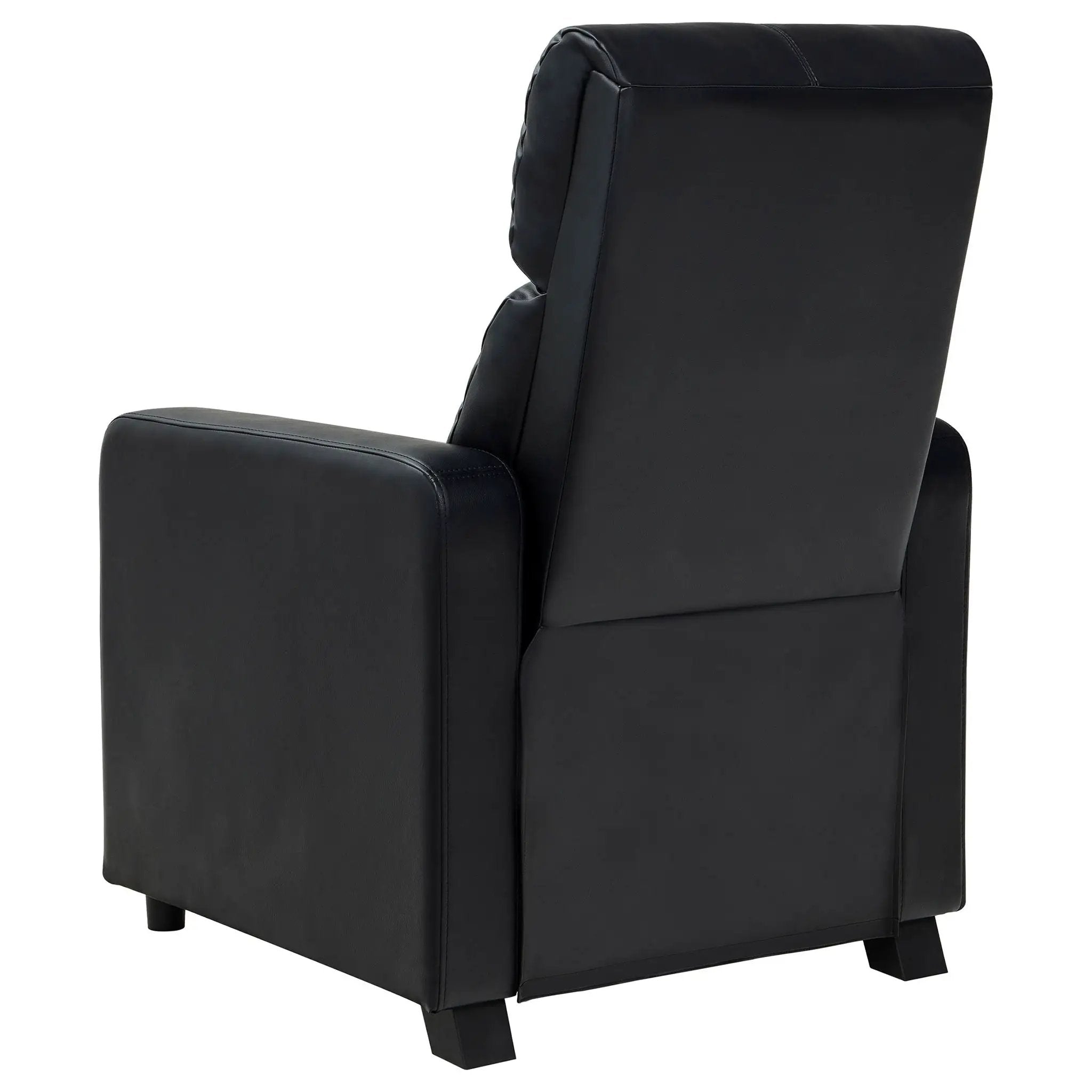 Push Back Recliner - Black by Unique Piece Furniture