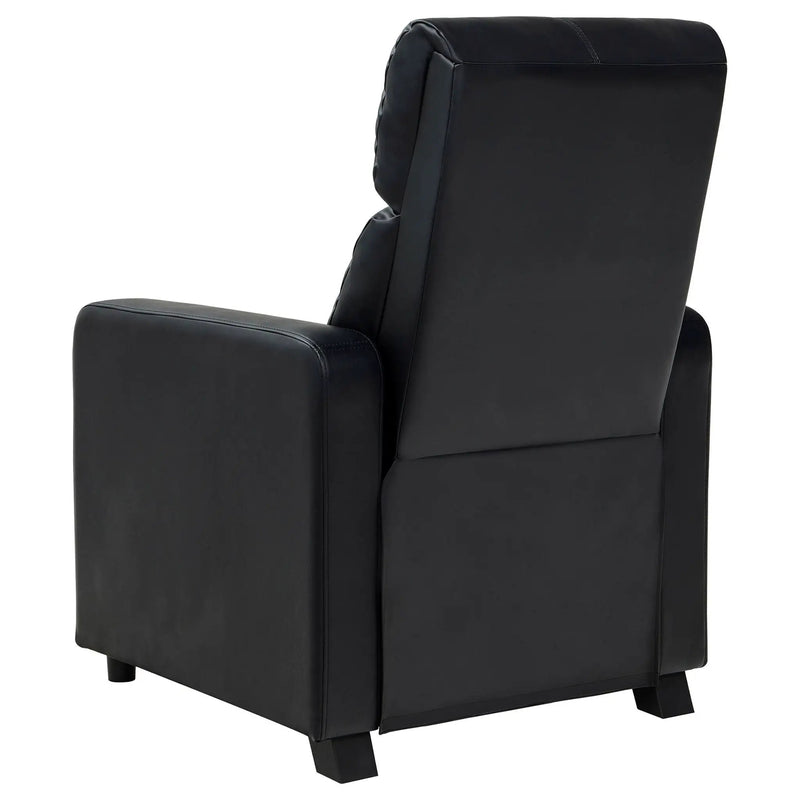 Push Back Recliner - Black by Unique Piece Furniture
