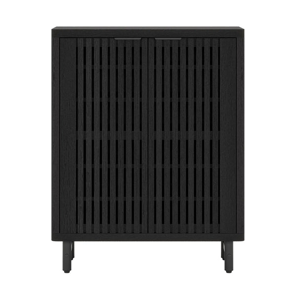 6 Tier Shoe Cabinet With Louvered Doors