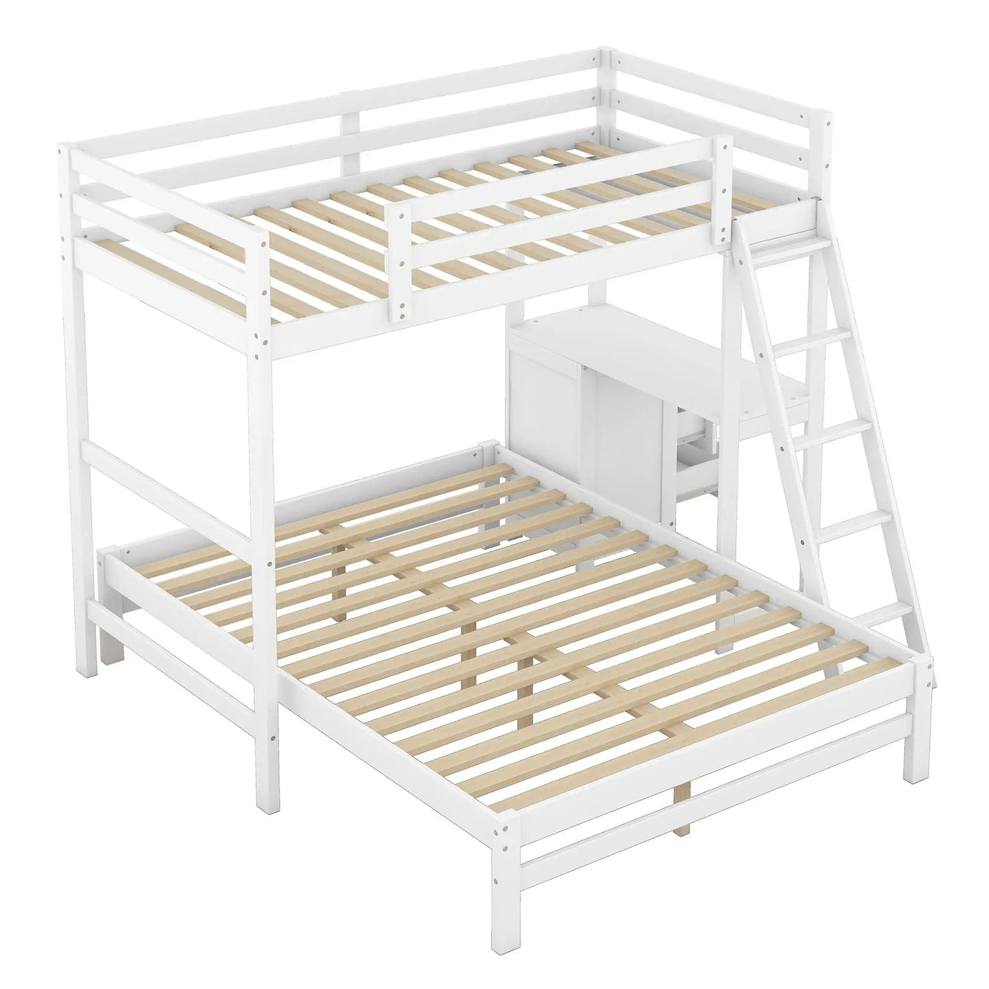Bunk Bed With Built In Desk And 3 Drawers by HouseOfZazla