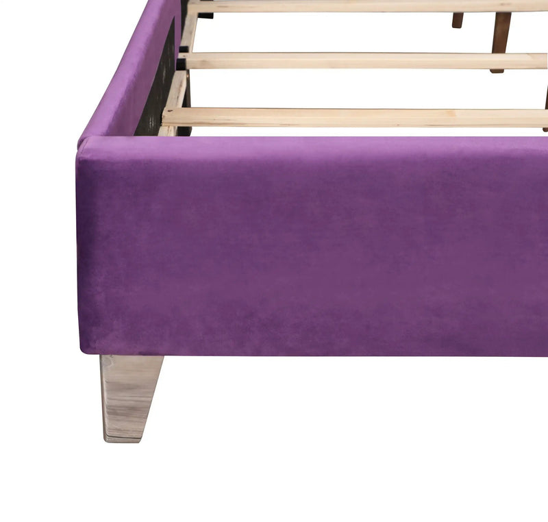 Upholstered Nailhead Trim Chic Bed by HouseOfZazla