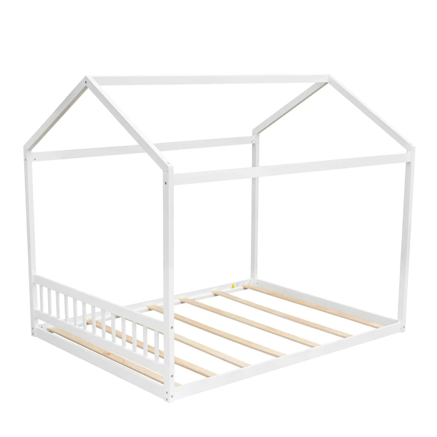 Wooden House Bed With Headboard by HouseOfZazla