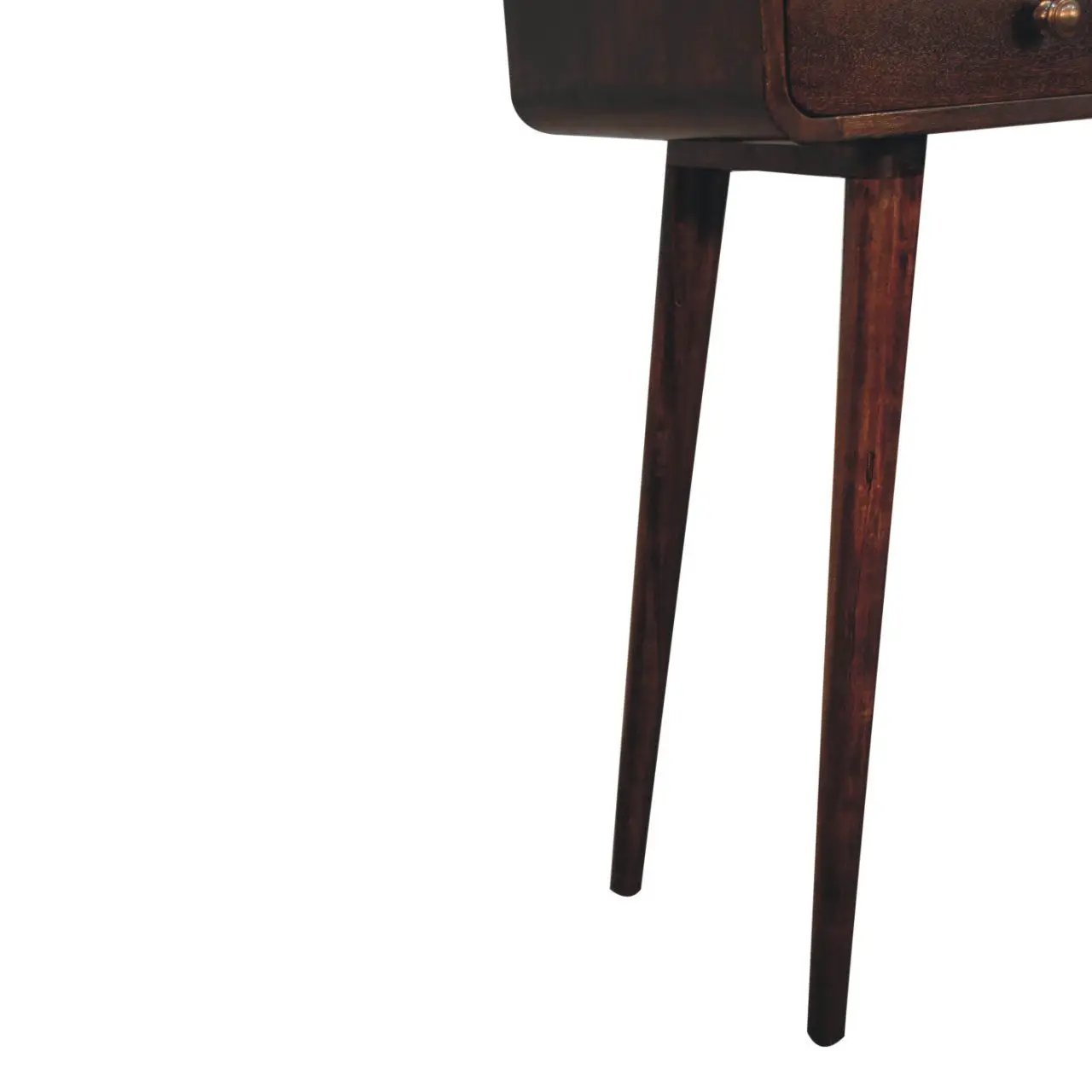 Solid Wood Curved Console Table by HouseOfZazla