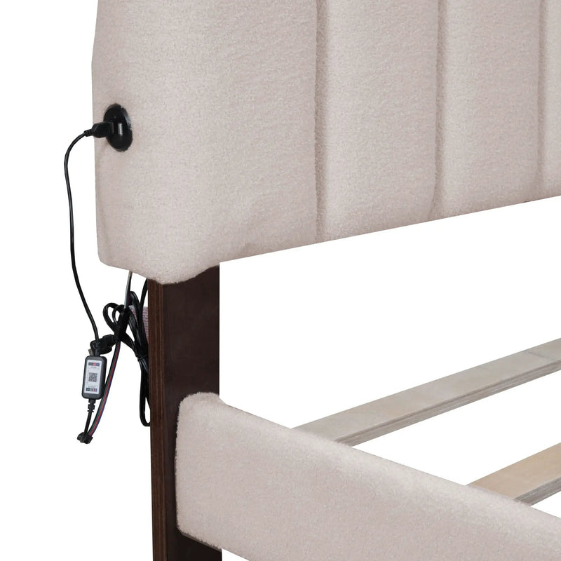 Upholstered Platform Bed With Drawer by HouseOfZazla