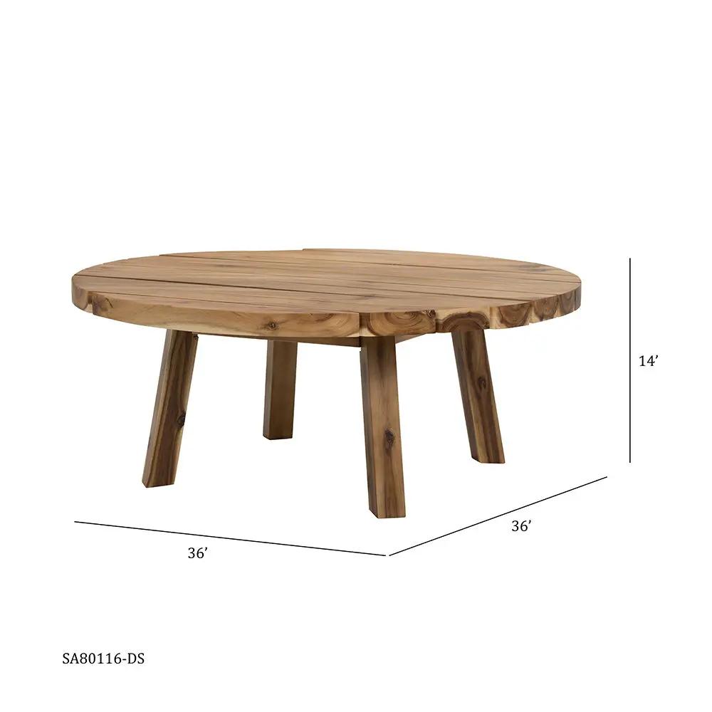 Round Table, Durable Solid Wood by Unique Piece Furniture