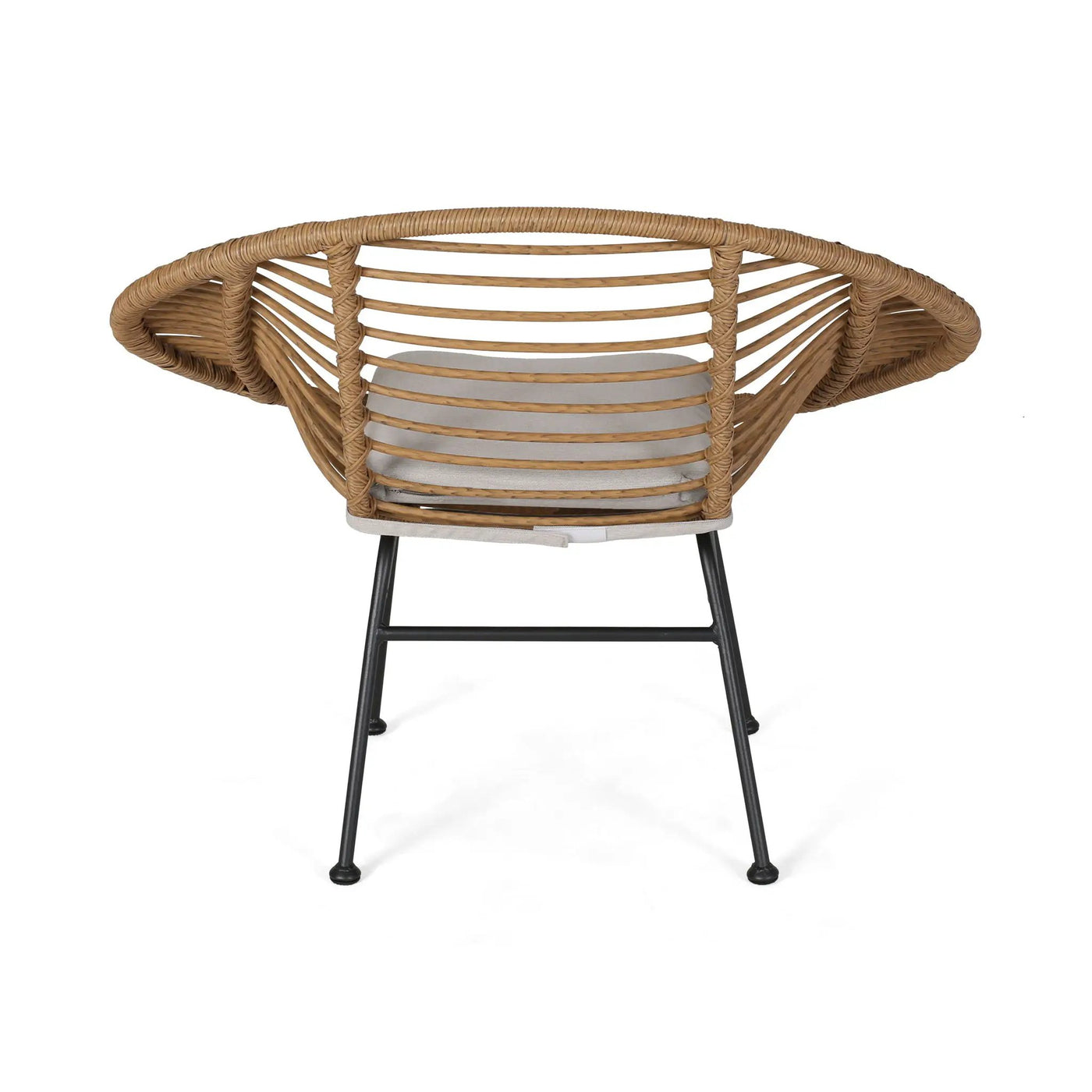 Cordella Outdoor Woven Wicker Chairs with Cushions, Set of 2 by HouseOfZazla